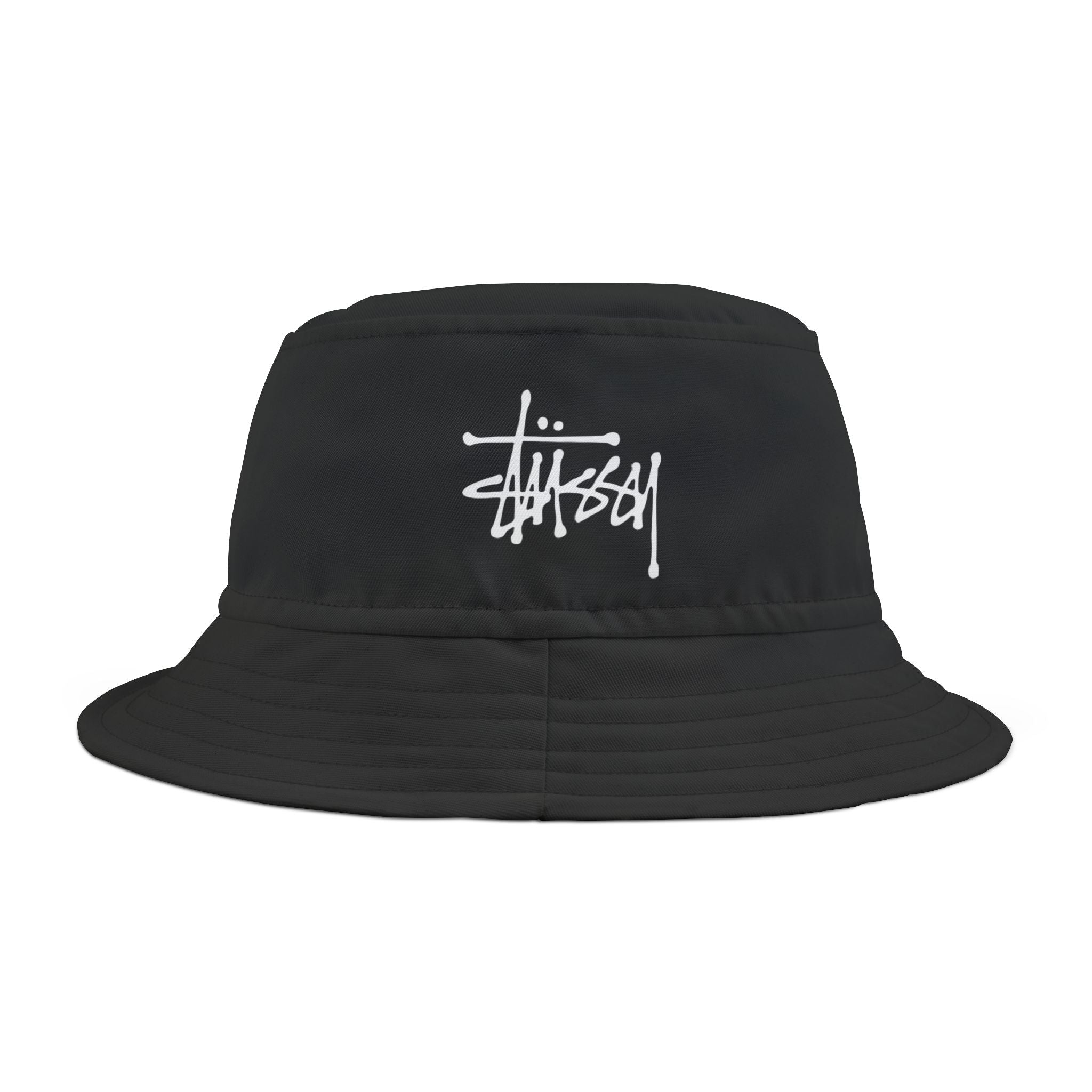 Black Graffiti Logo Bucket Hat